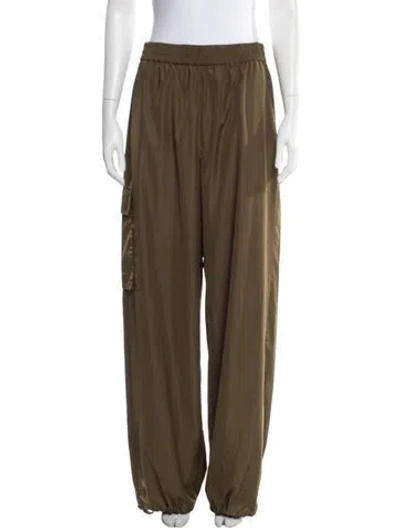 Pre-owned Tibi Wide Leg Pants In Brown