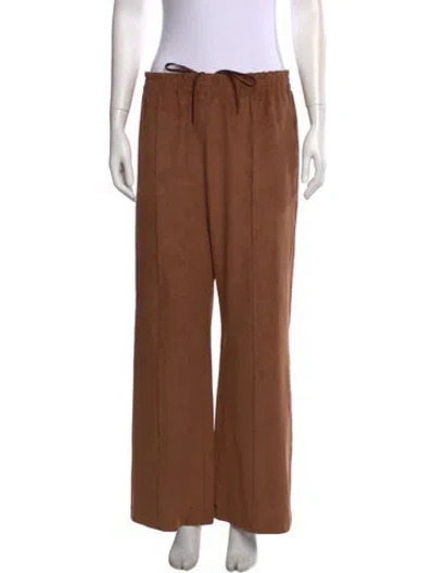 Pre-owned Tibi Wide Leg Pants In Brown
