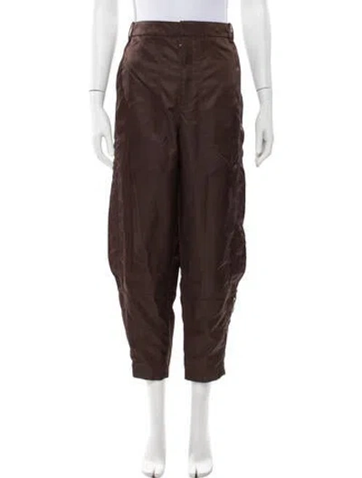 Pre-owned Tibi Wide Leg Pants In Brown