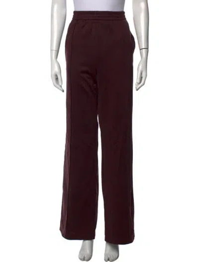 Pre-owned Tibi Wide Leg Pants In Burgundy