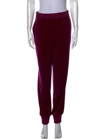 Pre-owned Tibi Wide Leg Pants In Burgundy