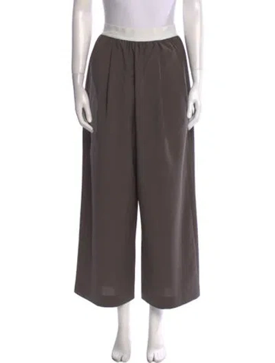 Pre-owned Tibi Wide Leg Pants In Gray