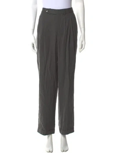 Pre-owned Tibi Wide Leg Pants In Gray