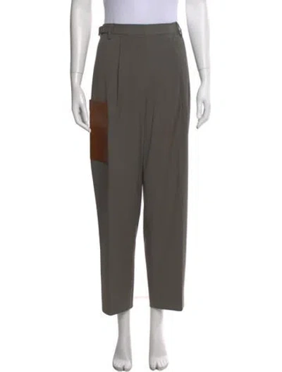 Pre-owned Tibi Wide Leg Pants In Gray