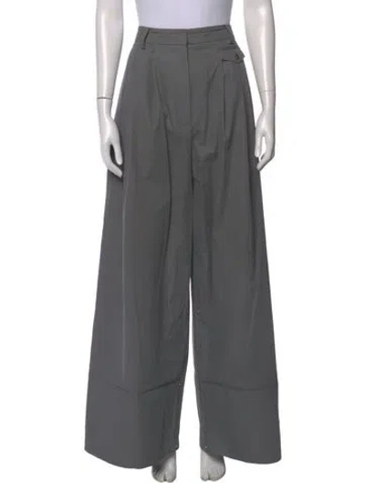 Pre-owned Tibi Wide Leg Pants In Gray