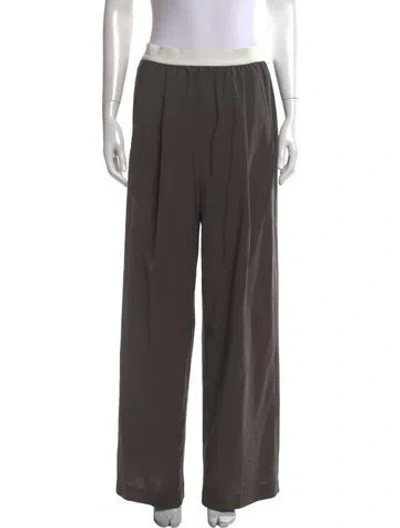 Pre-owned Tibi Wide Leg Pants In Gray