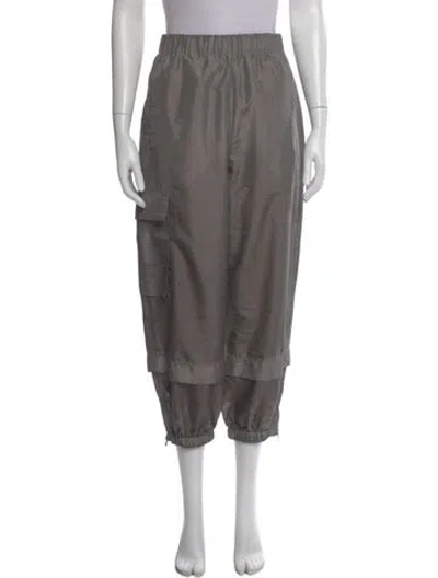 Pre-owned Tibi Wide Leg Pants In Gray