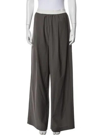 Pre-owned Tibi Wide Leg Pants In Gray
