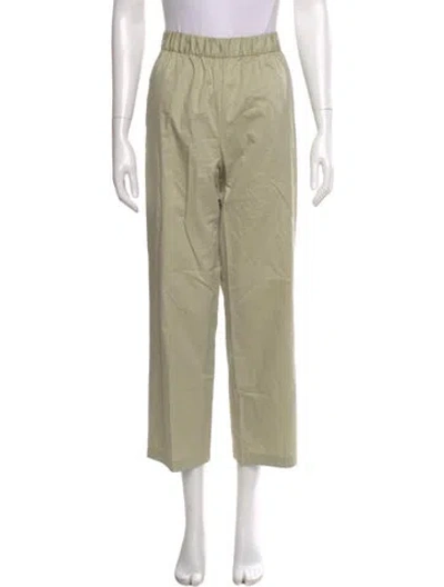 Pre-owned Tibi Wide Leg Pants In Green
