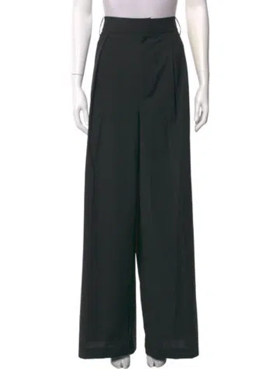 Pre-owned Tibi Wide Leg Pants In Green