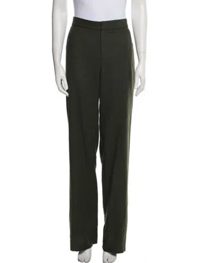 Pre-owned Tibi Wide Leg Pants In Green