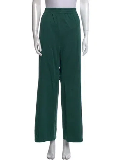 Pre-owned Tibi Wide Leg Pants In Green