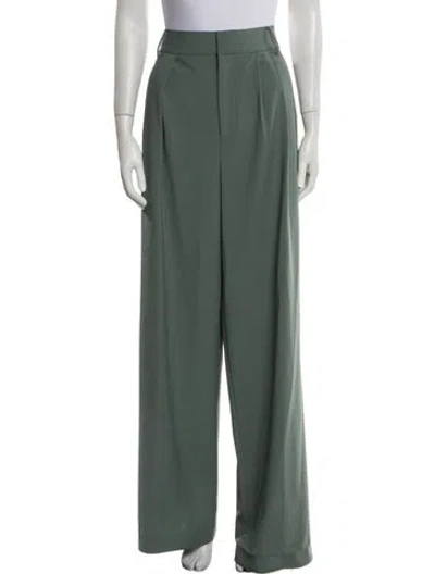 Pre-owned Tibi Wide Leg Pants In Green