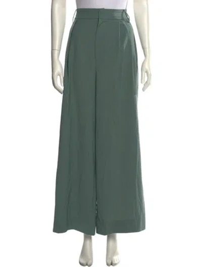 Pre-owned Tibi Wide Leg Pants In Green