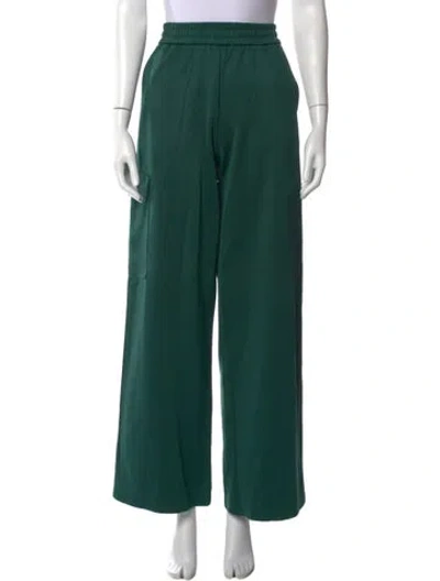 Pre-owned Tibi Wide Leg Pants In Green