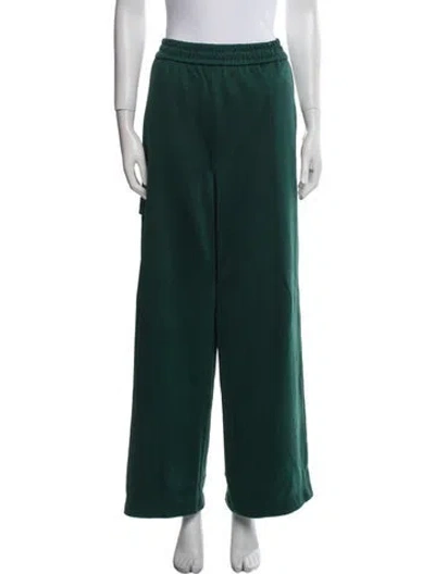 Pre-owned Tibi Wide Leg Pants In Green