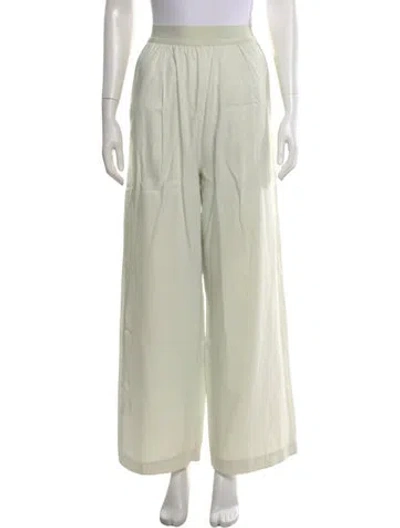 Pre-owned Tibi Wide Leg Pants In Green