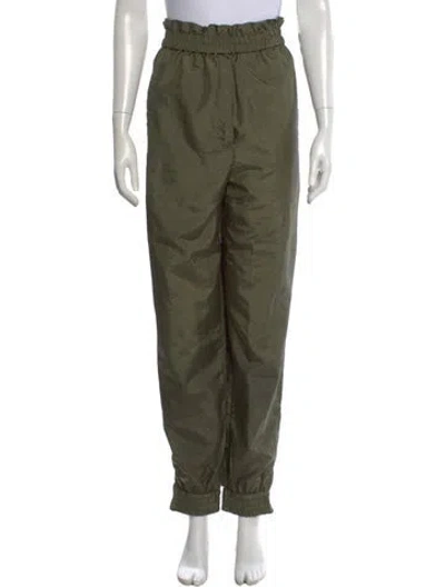 Pre-owned Tibi Wide Leg Pants In Green