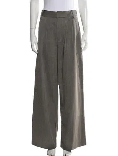Pre-owned Tibi Wide Leg Pants In Green
