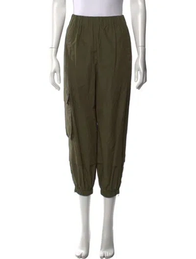 Pre-owned Tibi Wide Leg Pants In Green