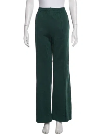 Pre-owned Tibi Wide Leg Pants In Green