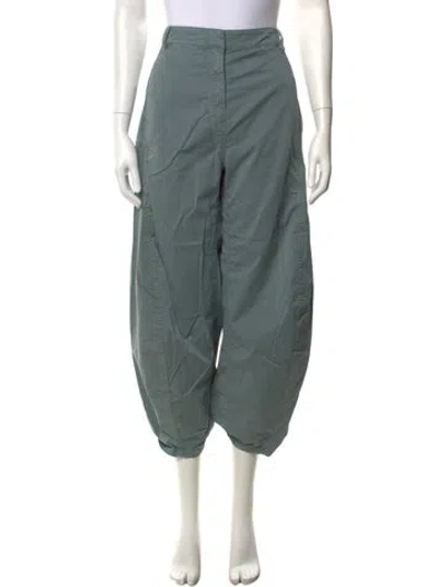 Pre-owned Tibi Wide Leg Pants In Green