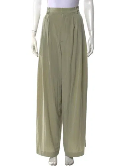 Pre-owned Tibi Wide Leg Pants In Green