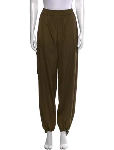 Pre-owned Tibi Wide Leg Pants In Green