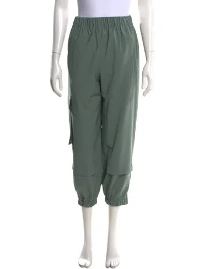Pre-owned Tibi Wide Leg Pants In Green