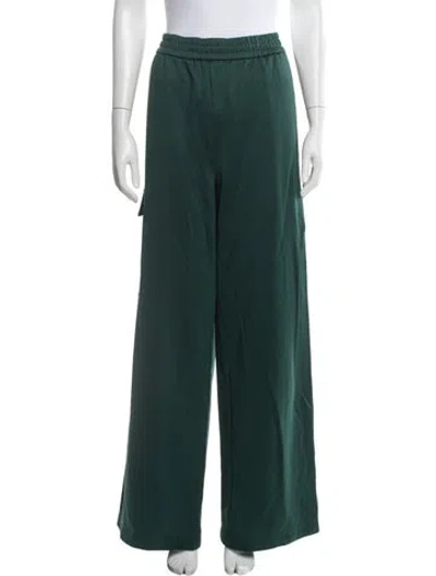 Pre-owned Tibi Wide Leg Pants In Green