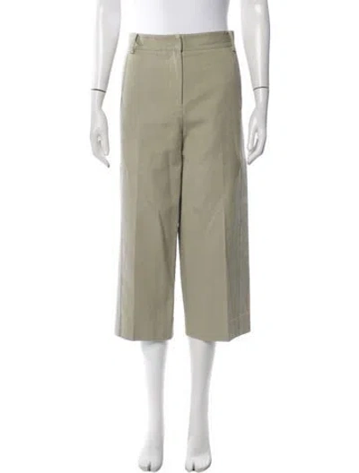 Pre-owned Tibi Wide Leg Pants In Green