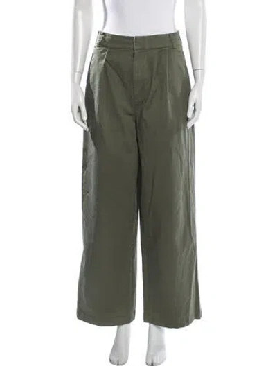 Pre-owned Tibi Wide Leg Pants In Green