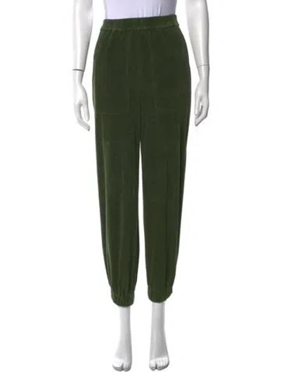 Pre-owned Tibi Wide Leg Pants In Green