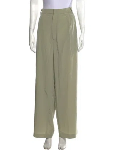Pre-owned Tibi Wide Leg Pants In Green