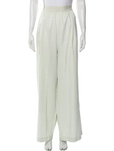 Pre-owned Tibi Wide Leg Pants In Green