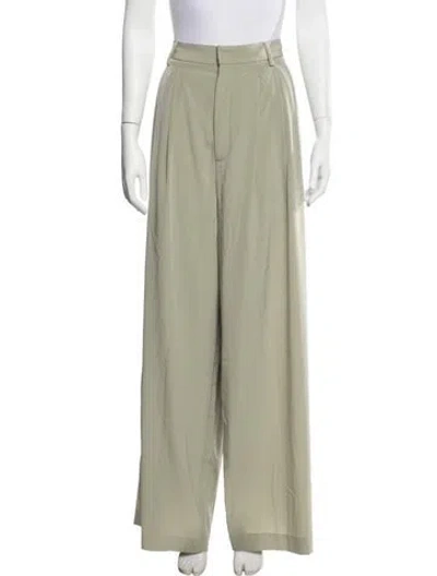 Pre-owned Tibi Wide Leg Pants In Green