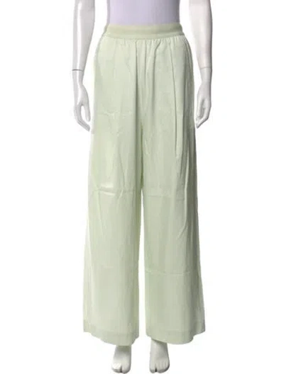 Pre-owned Tibi Wide Leg Pants In Green