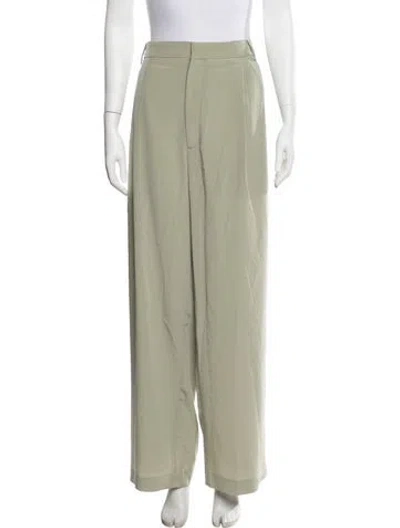 Pre-owned Tibi Wide Leg Pants In Green