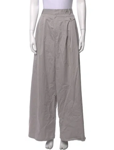 Pre-owned Tibi Wide Leg Pants In Grey