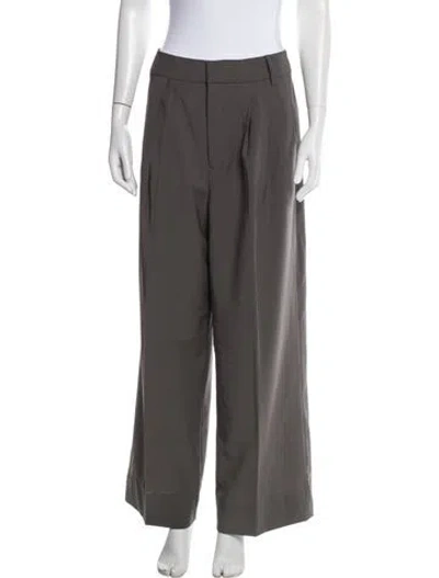 Pre-owned Tibi Wide Leg Pants In Grey