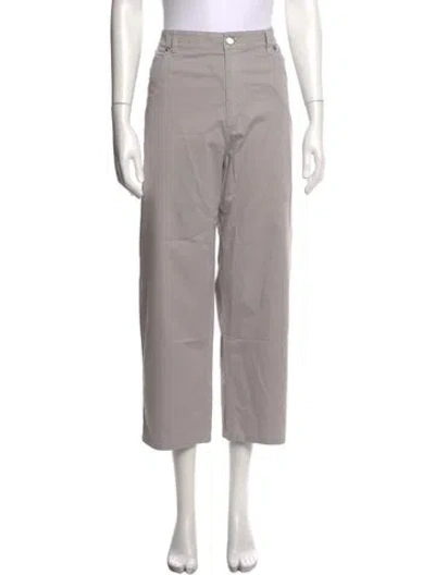 Pre-owned Tibi Wide Leg Pants In Grey