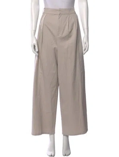 Pre-owned Tibi Wide Leg Pants In Neutral