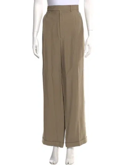 Pre-owned Tibi Wide Leg Pants In Neutral
