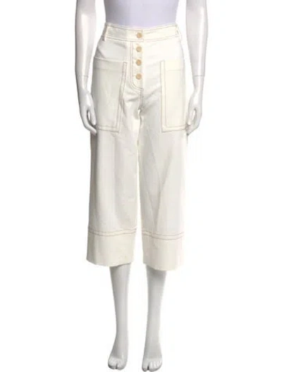 Pre-owned Tibi Wide Leg Pants In Neutral