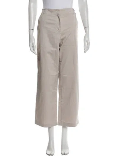 Pre-owned Tibi Wide Leg Pants In Neutral