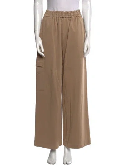 Pre-owned Tibi Wide Leg Pants In Neutral