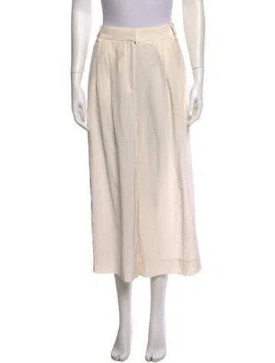Pre-owned Tibi Wide Leg Pants In Neutral