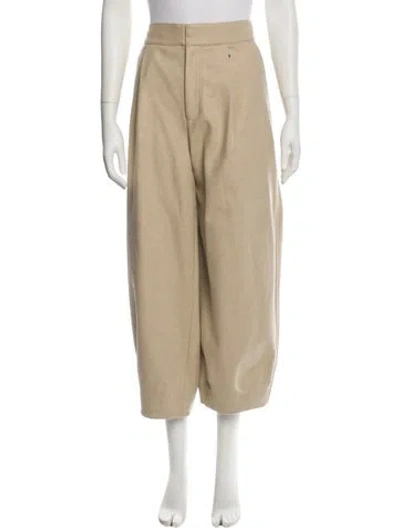 Pre-owned Tibi Wide Leg Pants In Neutral