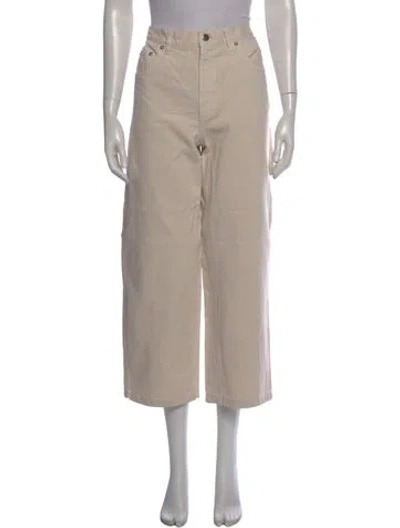 Pre-owned Tibi Wide Leg Pants In Neutral