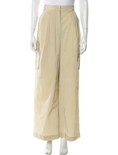 Pre-owned Tibi Wide Leg Pants In Neutral